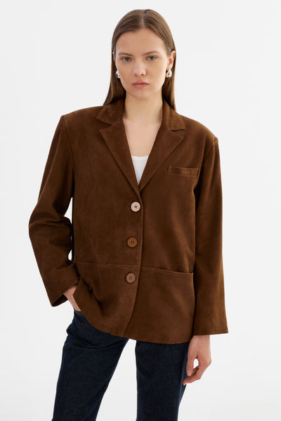 TORI | Suede Leather Blazer