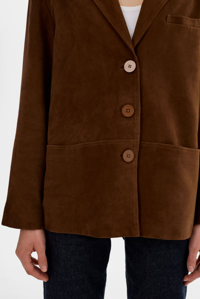 TORI | Suede Leather Blazer