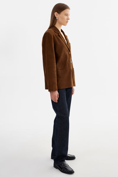 TORI | Suede Leather Blazer