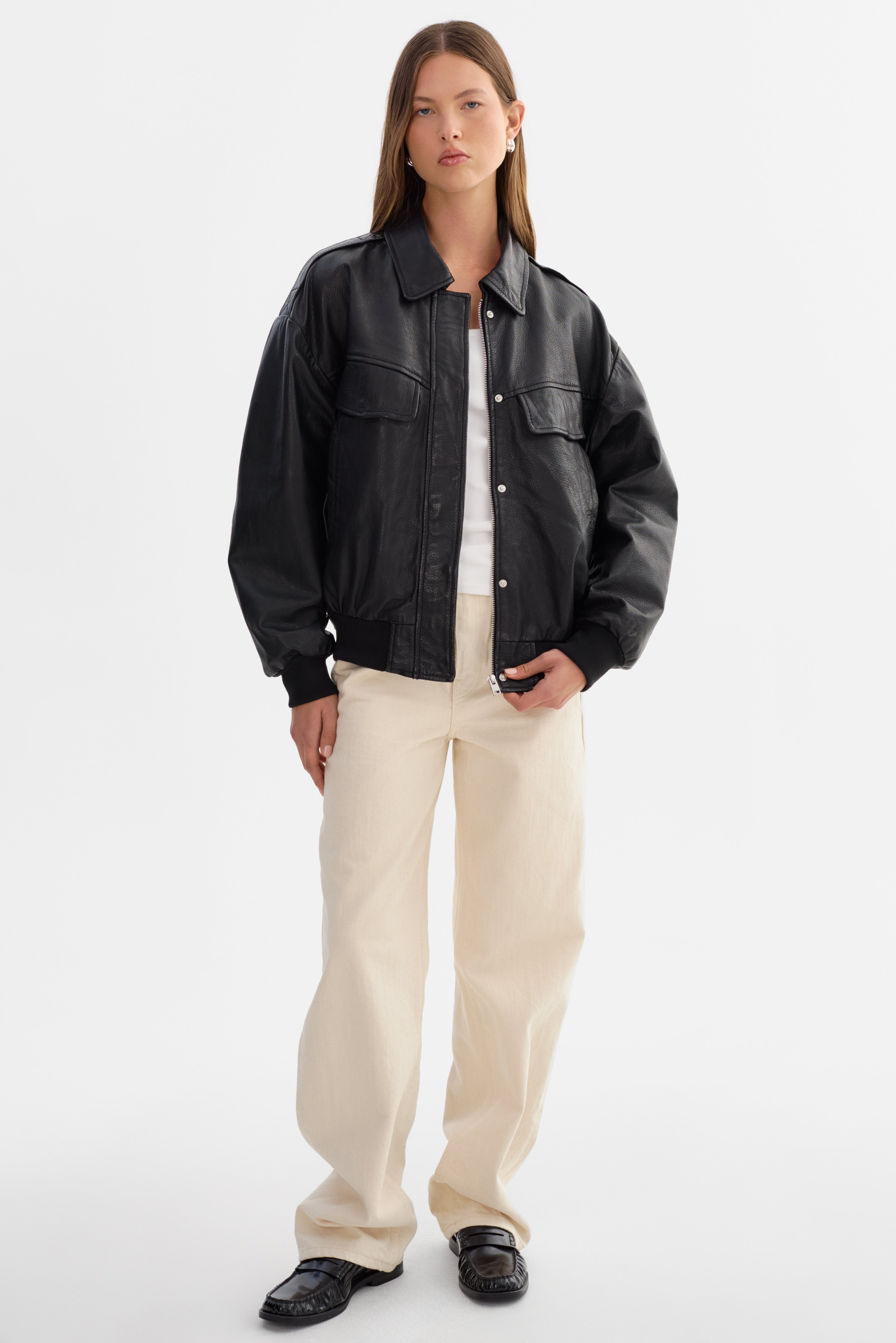 TREVANNA | Blouson bomber en cuir