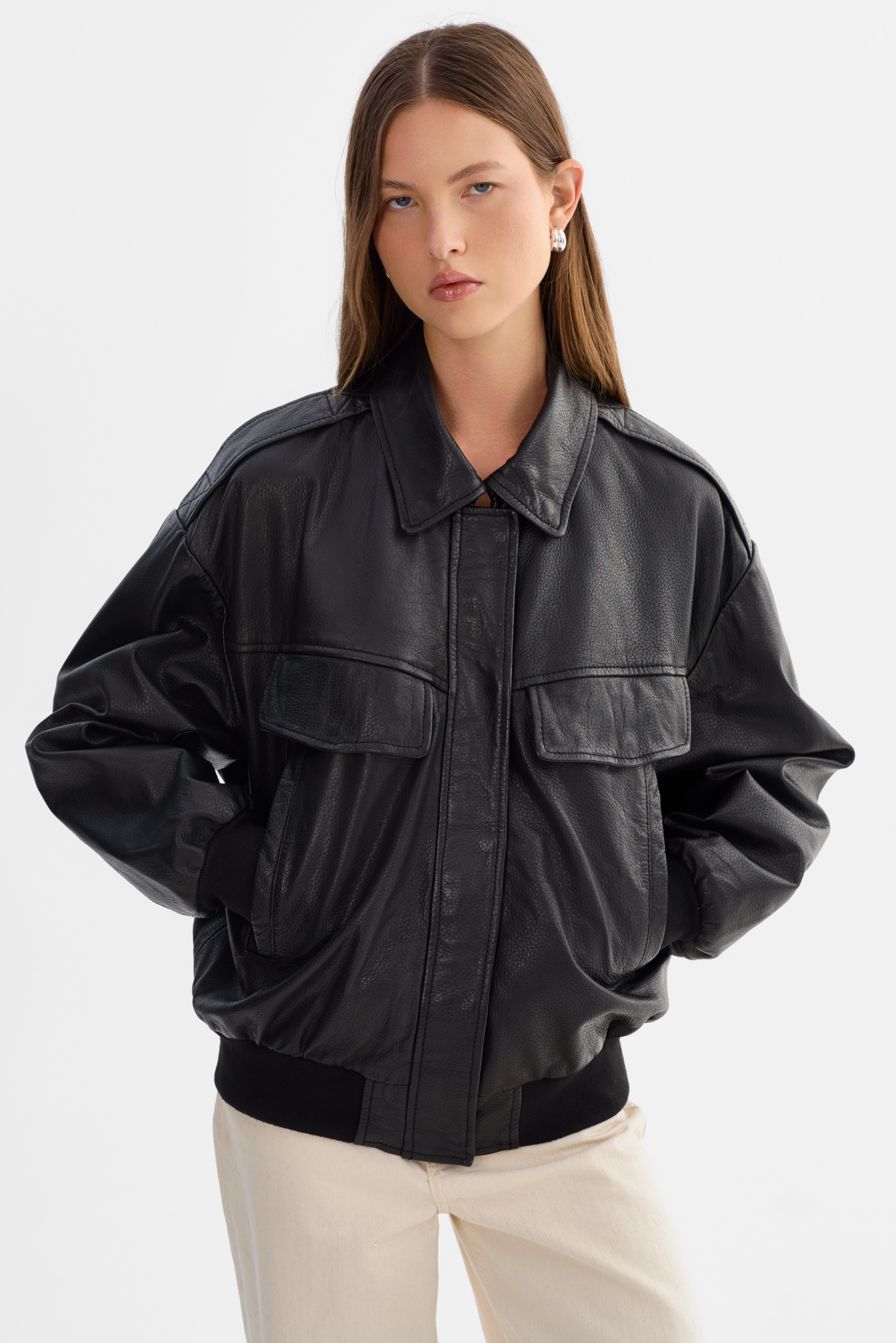 TREVANNA | Blouson bomber en cuir