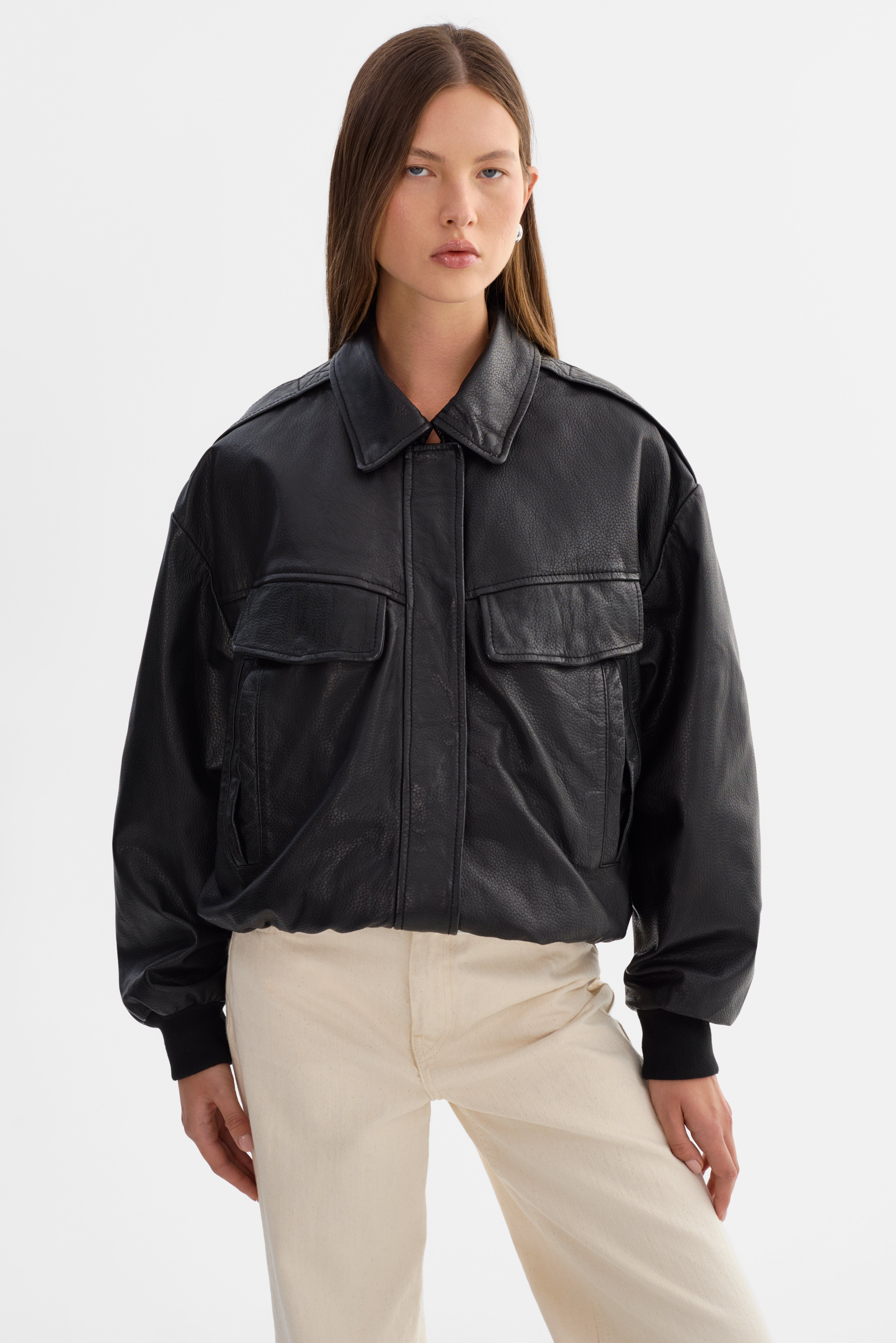 TREVANNA | Blouson bomber en cuir