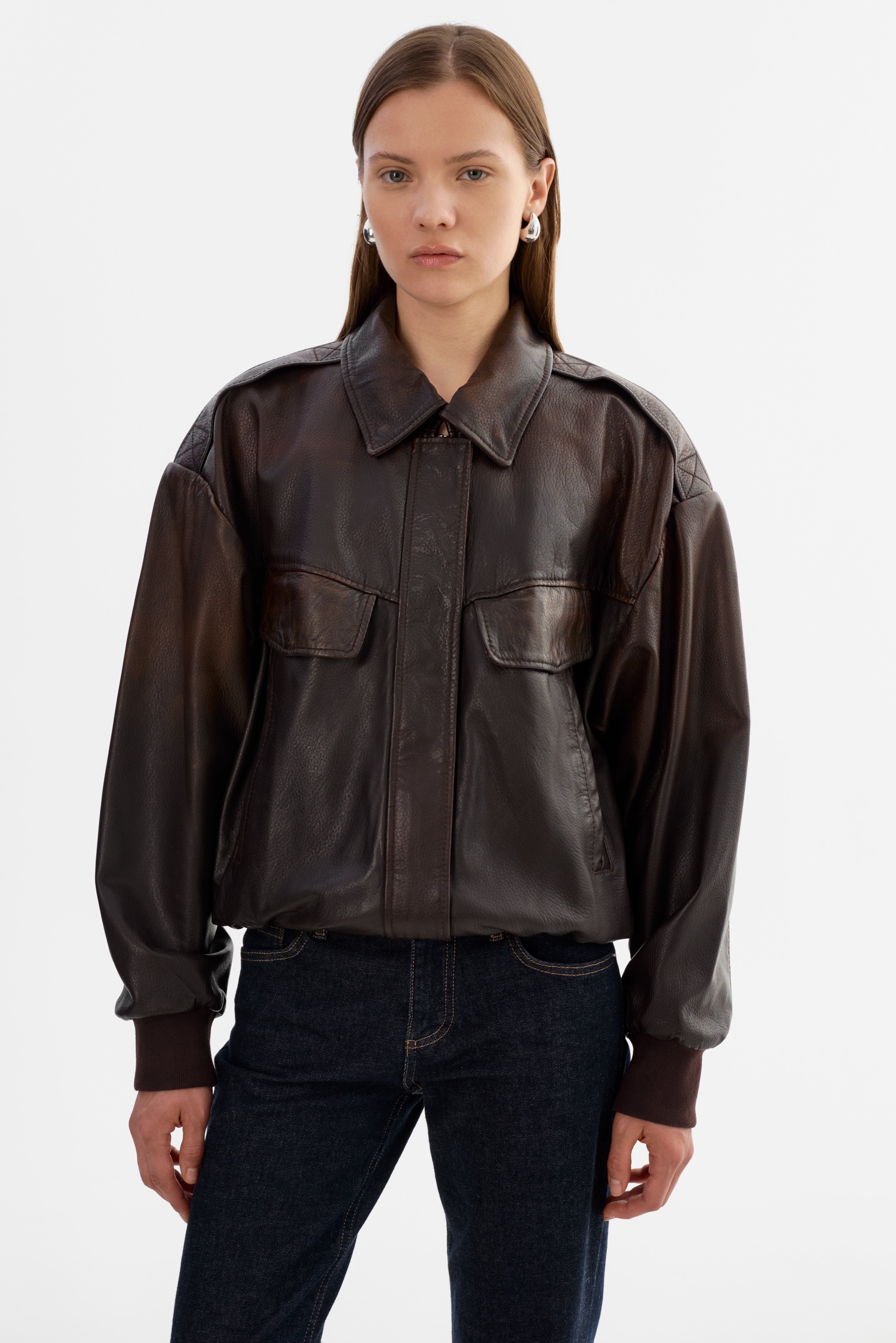 TREVANNA | Blouson bomber en cuir