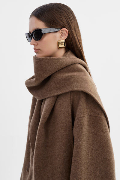 TWILA | Wool Scarf Coat
