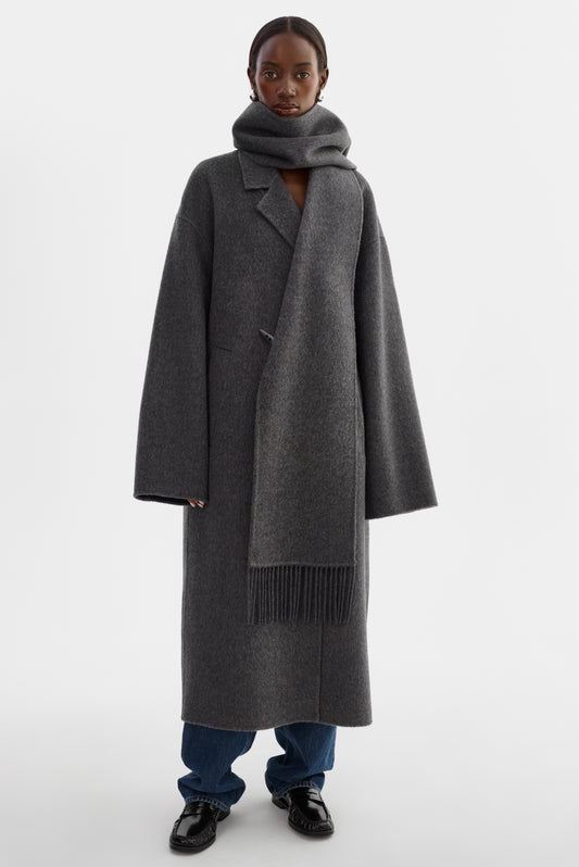 TWILA | Wool Scarf Coat