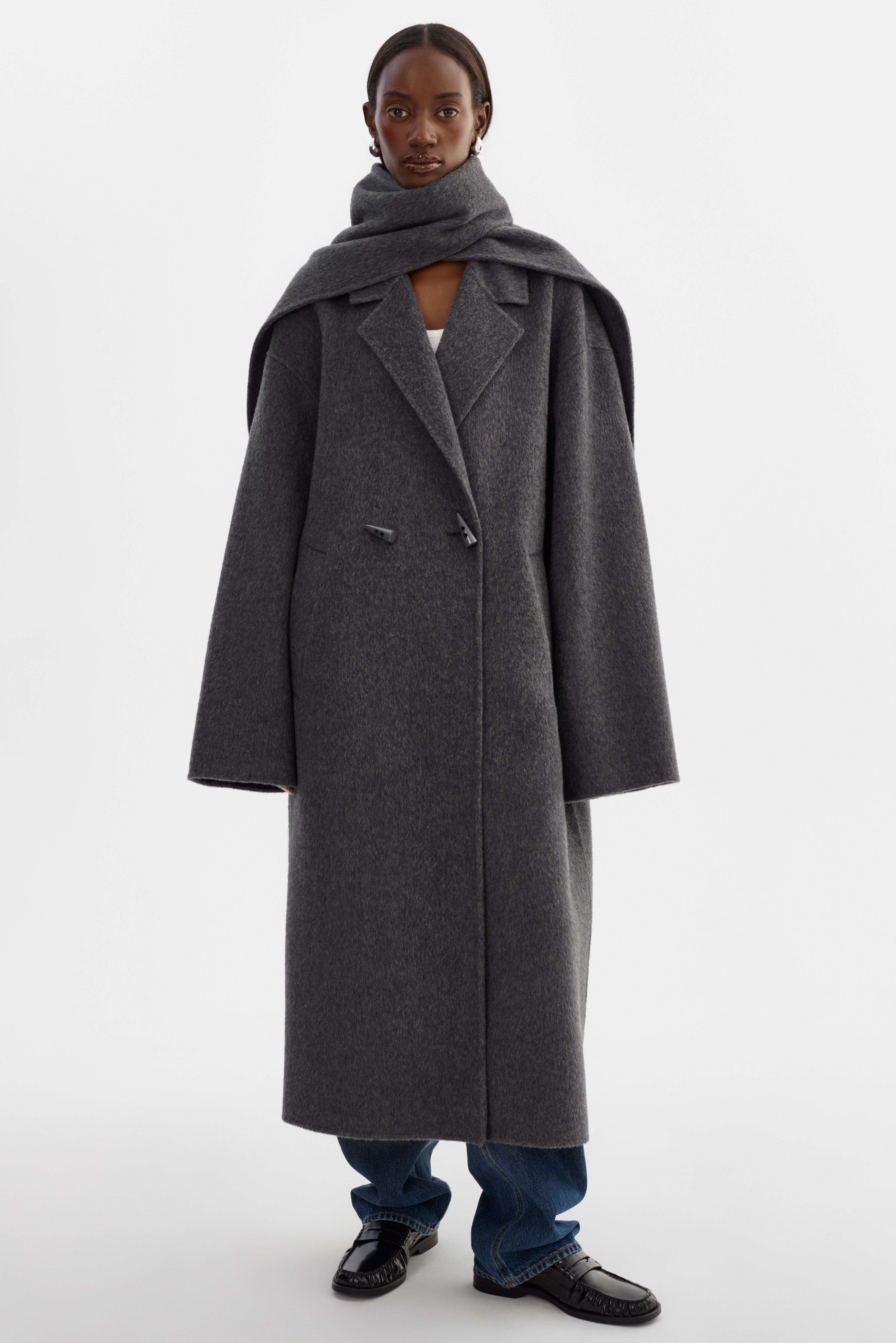 TWILA | Manteau écharpe en laine