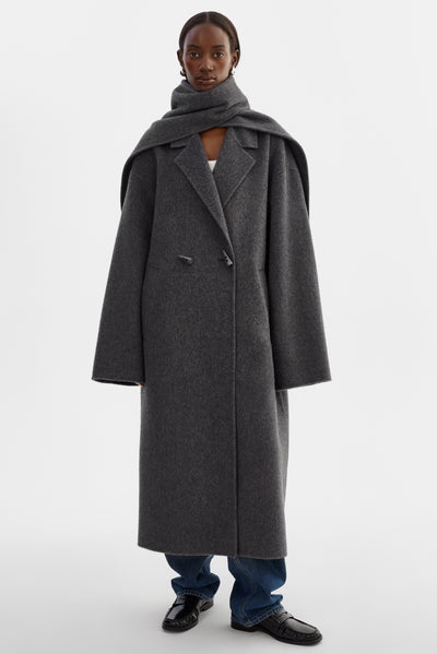 TWILA | Wool Scarf Coat
