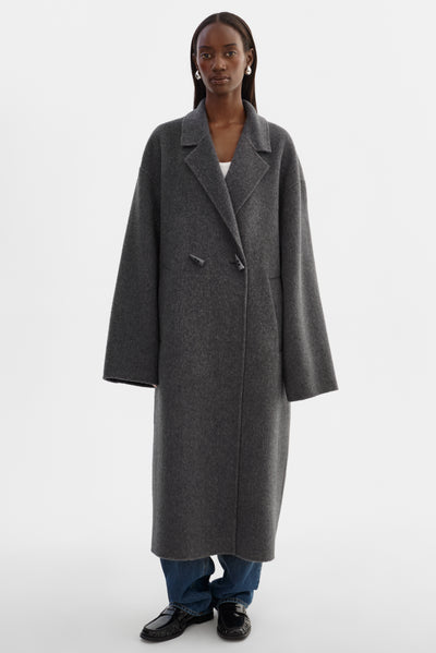 TWILA | Wool Scarf Coat
