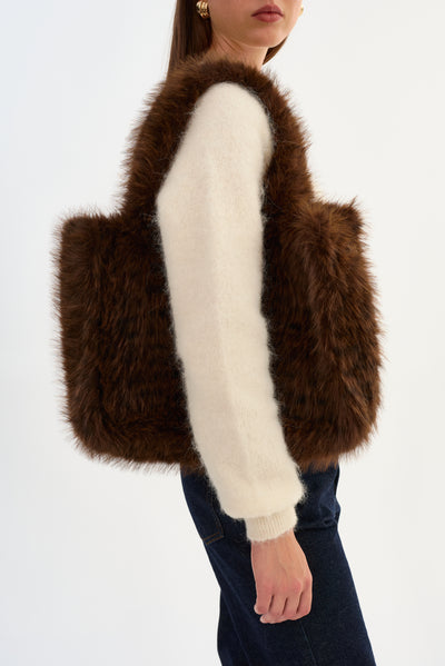 JADE LEO | Faux Fur Tote Bag