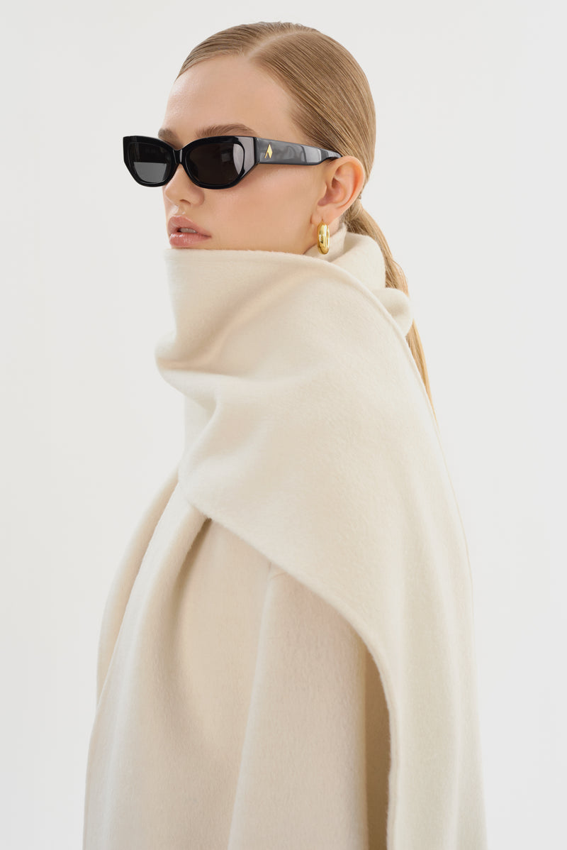 TWILA Wool Scarf Coat