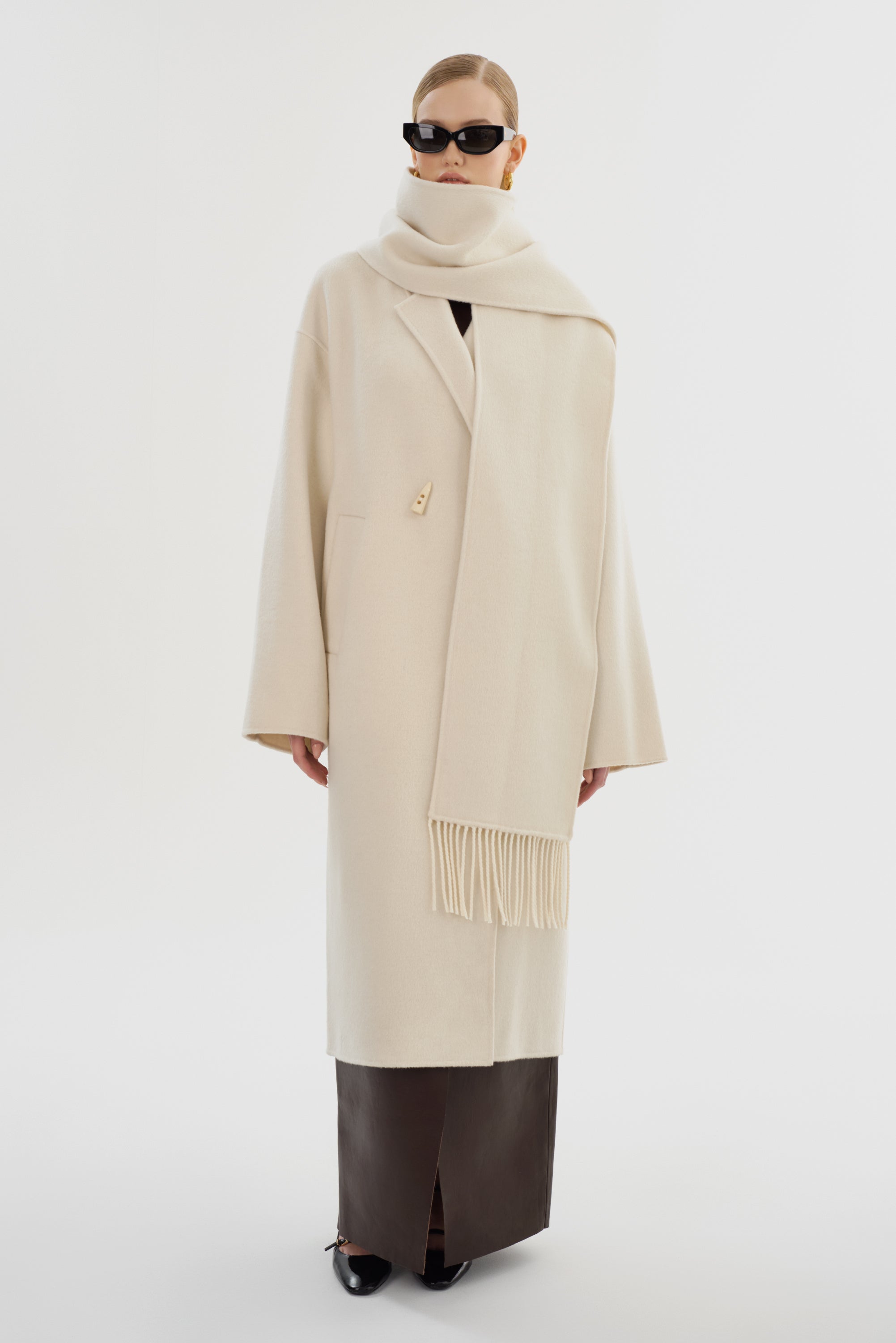 TWILA | Manteau Écharpe en Laine