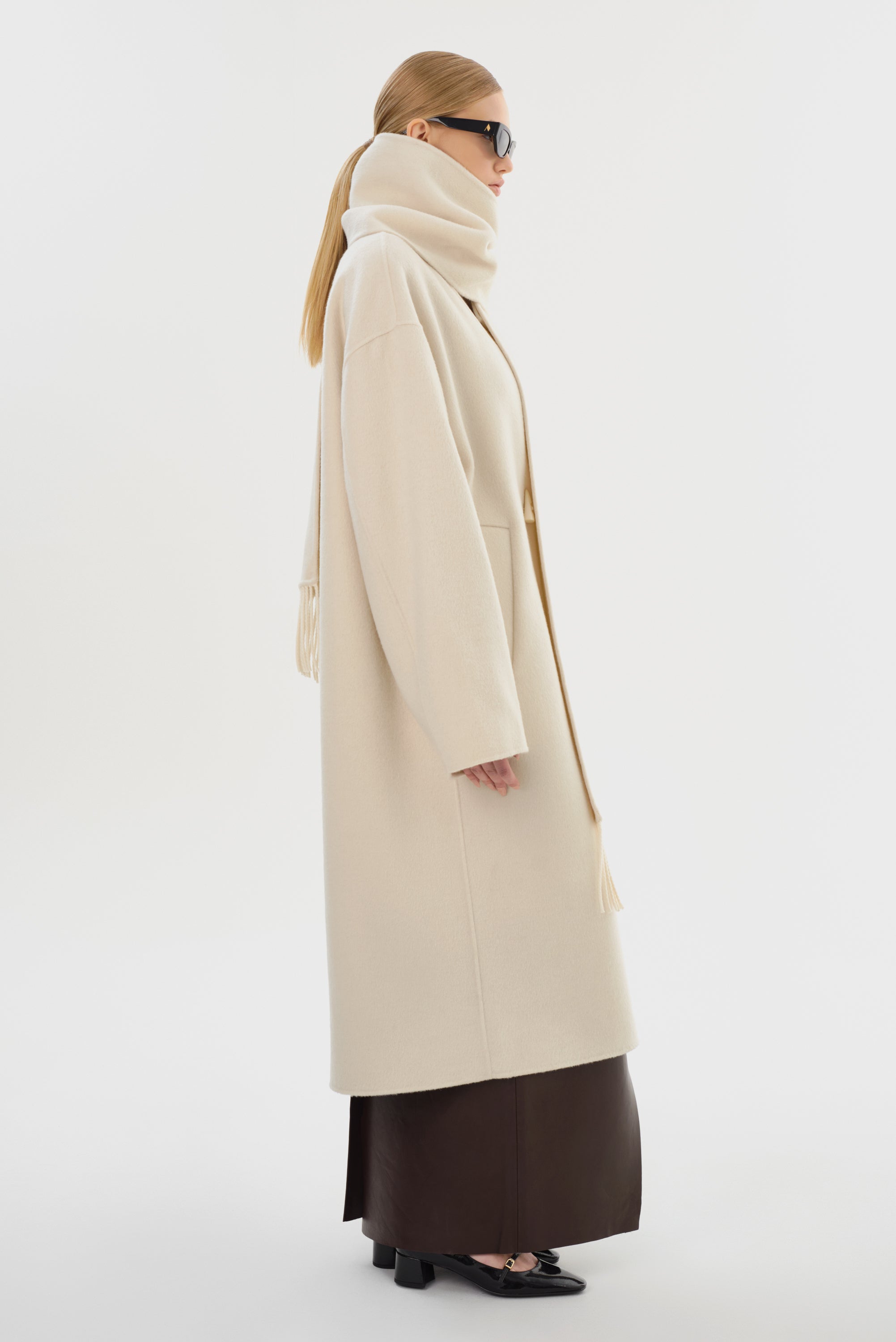 TWILA | Manteau Écharpe en Laine