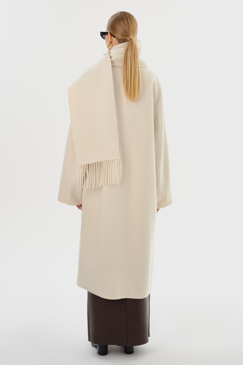 TWILA Wool Scarf Coat