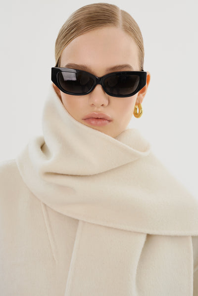 TWILA | Wool Scarf Coat