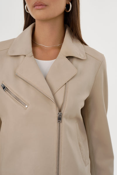 VALERIA | Leather Biker Jacket