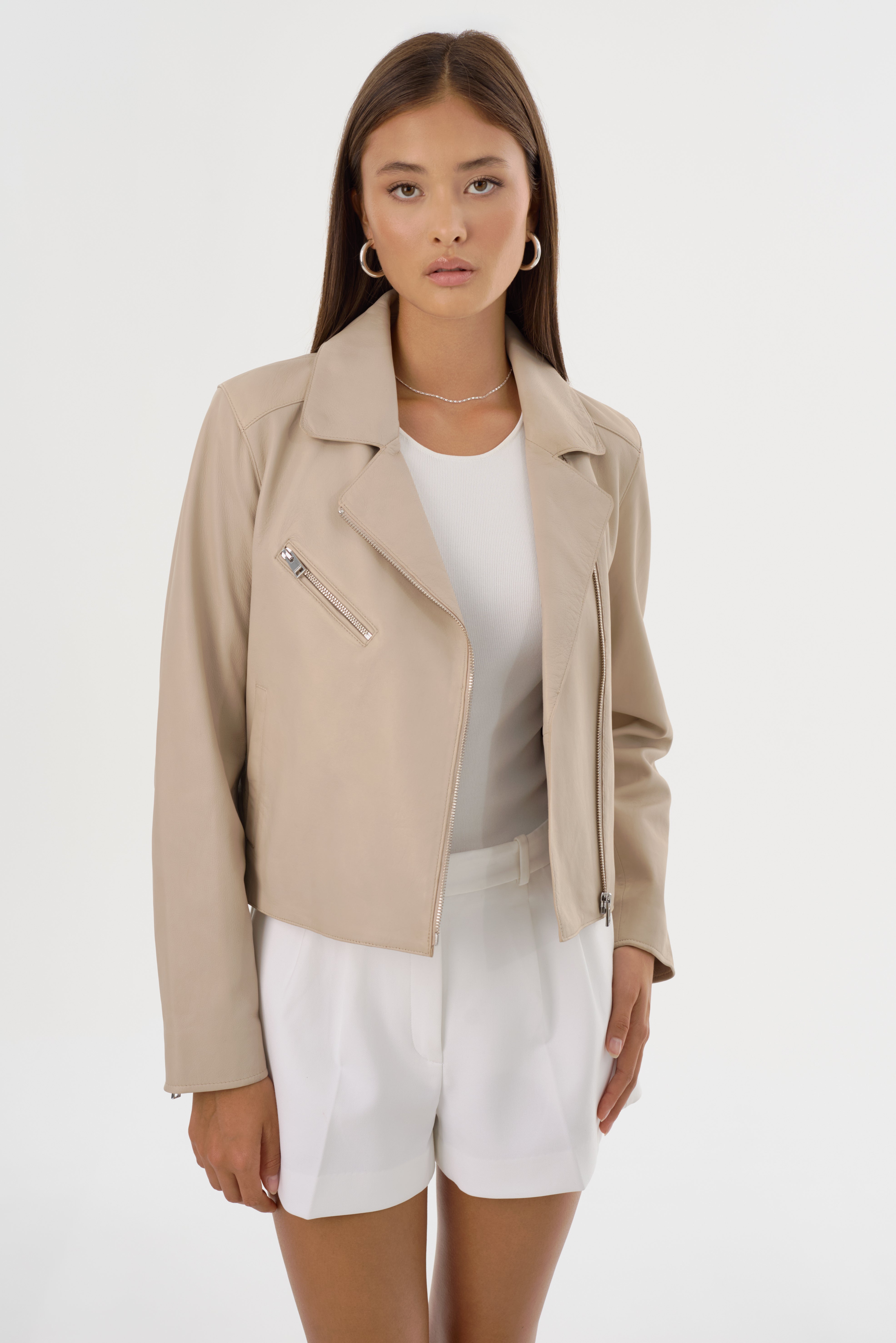 VALERIA | Leather Biker Jacket