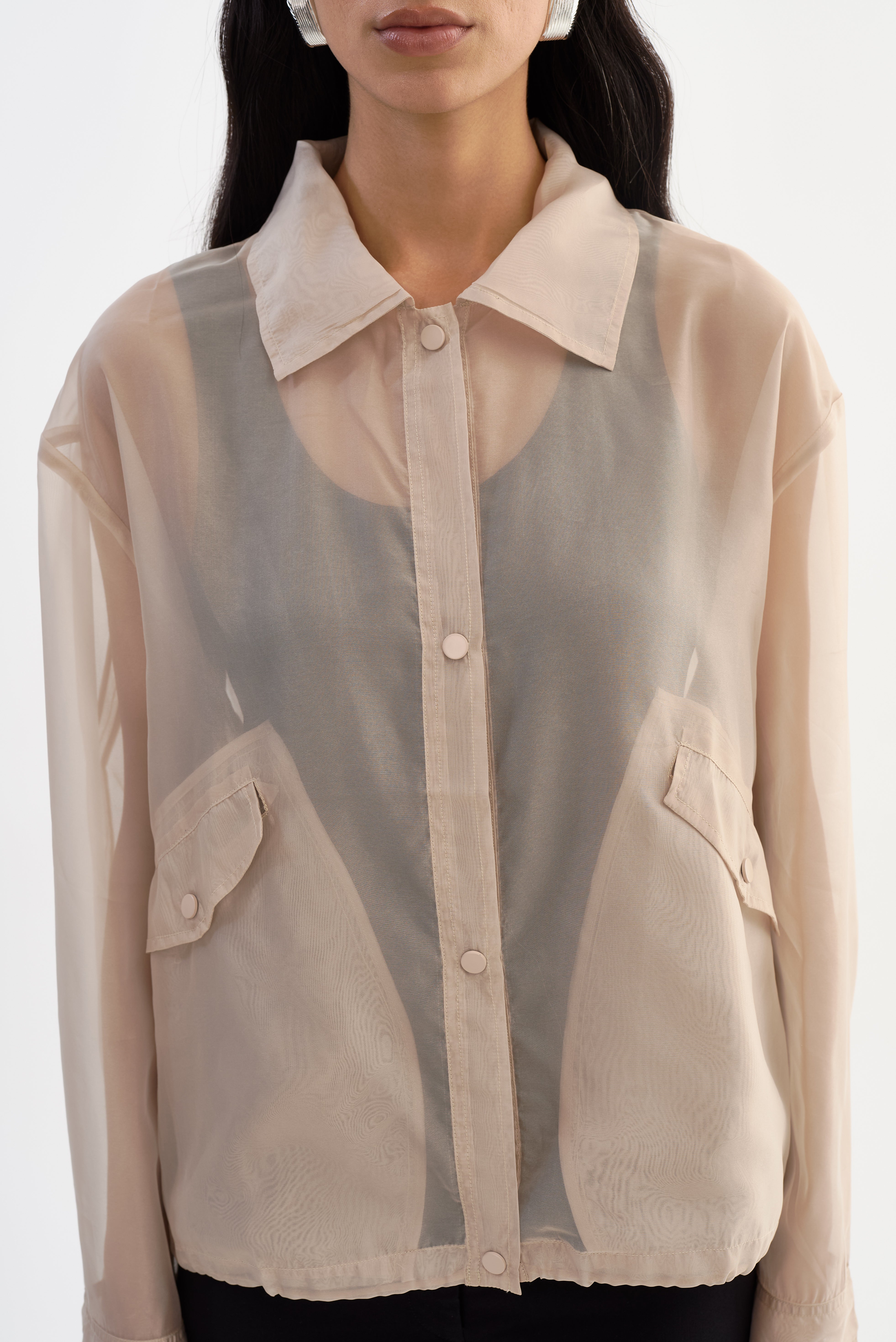 VERMA | Veste semi-transparente