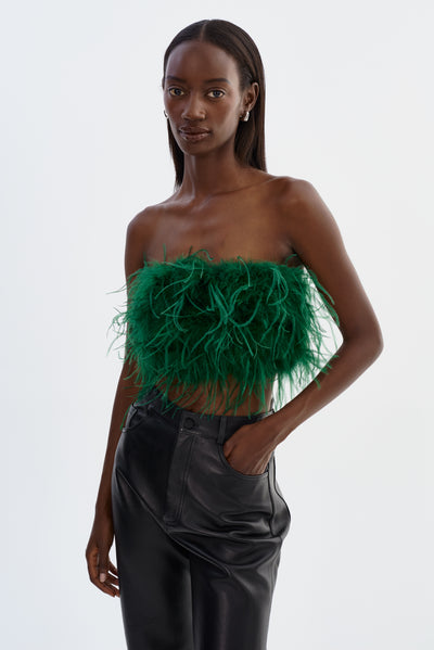 ZAINA | Feather Bustier