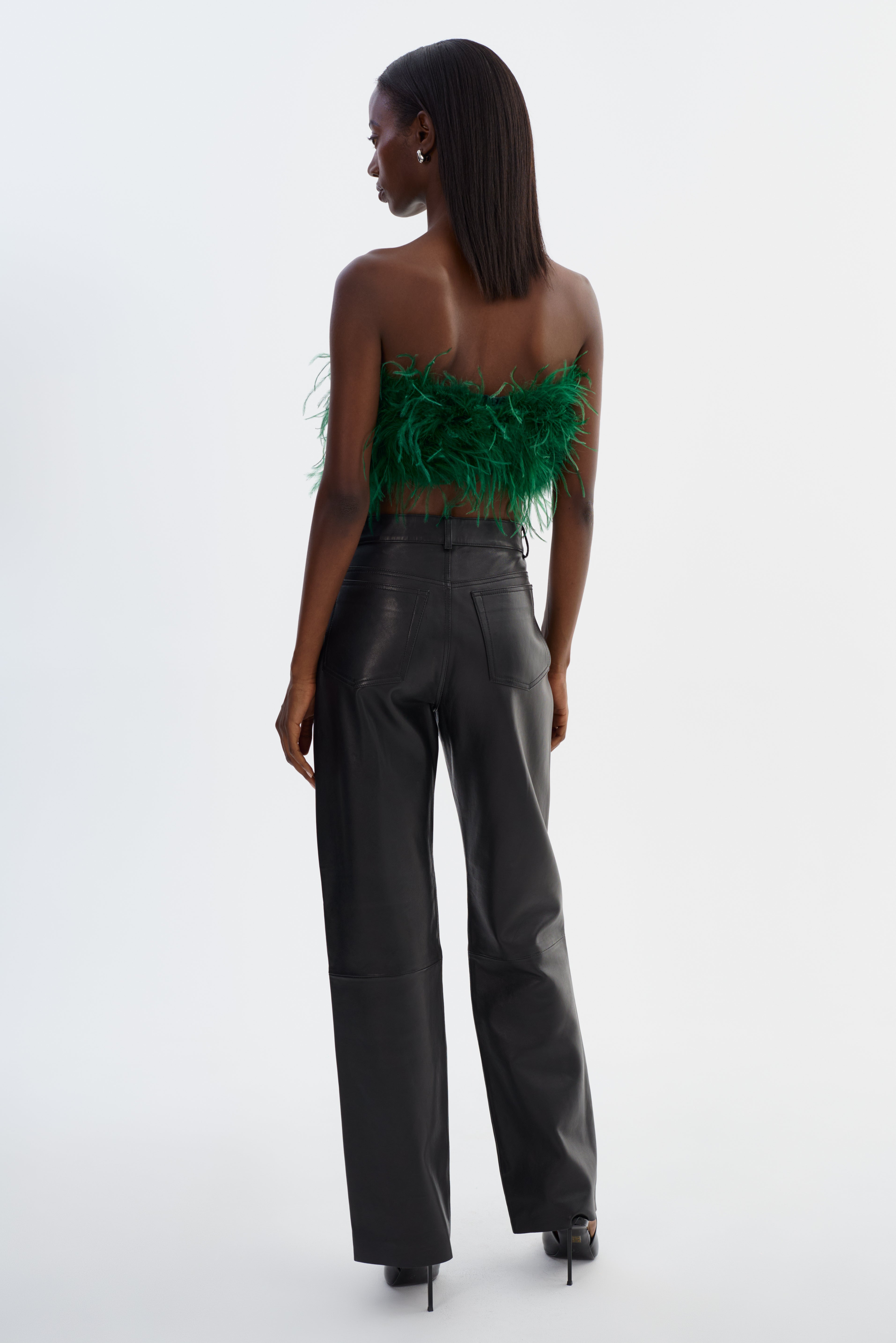 ZAINA | Bustier de plumes