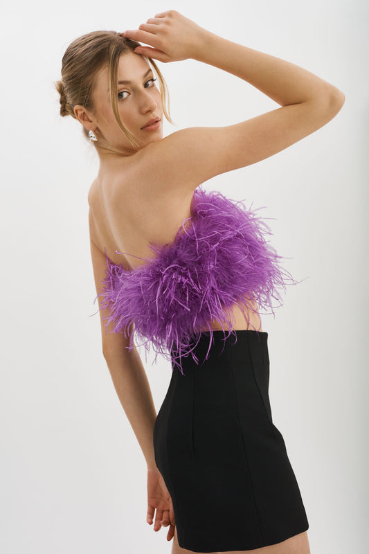 Lamarque Triana | Feather Dress Lavender / M