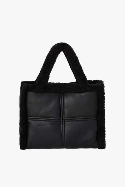 ZOEY | Sherpa Faux Leather Tote
