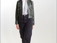 CANDACE | Leather Bomber Jacket