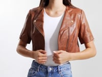 KIRSI GOLD | Veste motard courte