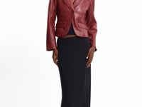 VALENTINA | Micro Leather Blazer