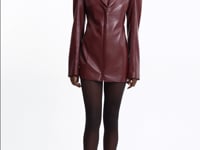 BENEDETTA | Robe blazer en similicuir