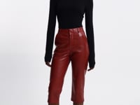 CHIARA | Pantalon capri en cuir