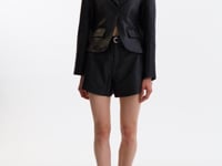 VALENTINA | Micro Leather Blazer