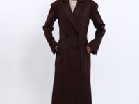 DEVIKANA | Faux Suede Long Coat