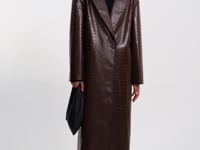 EBBA | Manteau en similicuir croco
