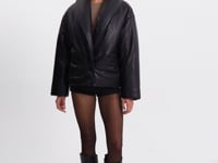 INGRID | Leather Puffer Jacket