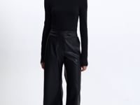 LAEL | Cropped Faux Leather Trouser