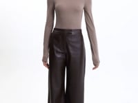 LAEL | Cropped Faux Leather Trouser