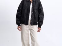 Leather Bomber Jacket