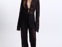 CAMINE | Sheer Zebra Blouse