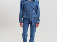 DHANA D | Denim Trench Jacket