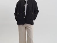 HERA | Quilted Collarless Jacket