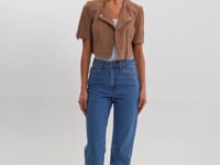 KIRSI S | Suede Cropped Jacket