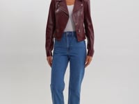 PASCALE | Veste en similicuir ajustée