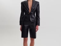 WILEY | Leather Belted Blazer
