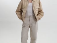 TREVANNA | Leather Bomber Jacket