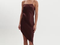 ASHLEY | Asymmetric Satin Dress