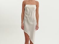 ASHLEY | Asymmetric Satin Dress