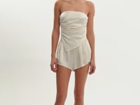 BAILA | Asymmetric Satin Scarf Top