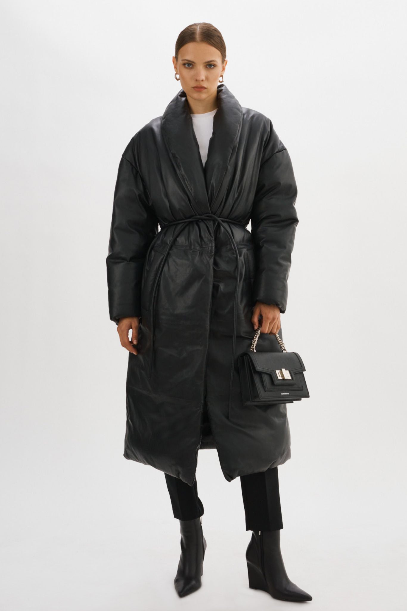 CATALINA | Manteau-couverture surdimensionné en cuir