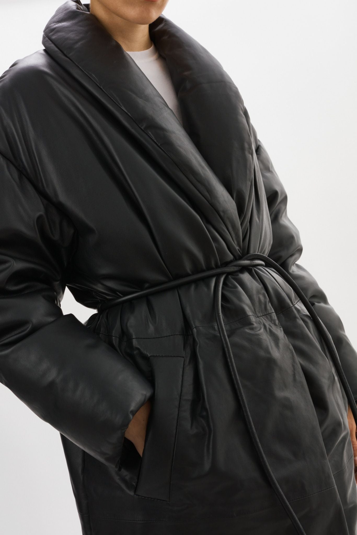 CATALINA | Manteau-couverture surdimensionné en cuir