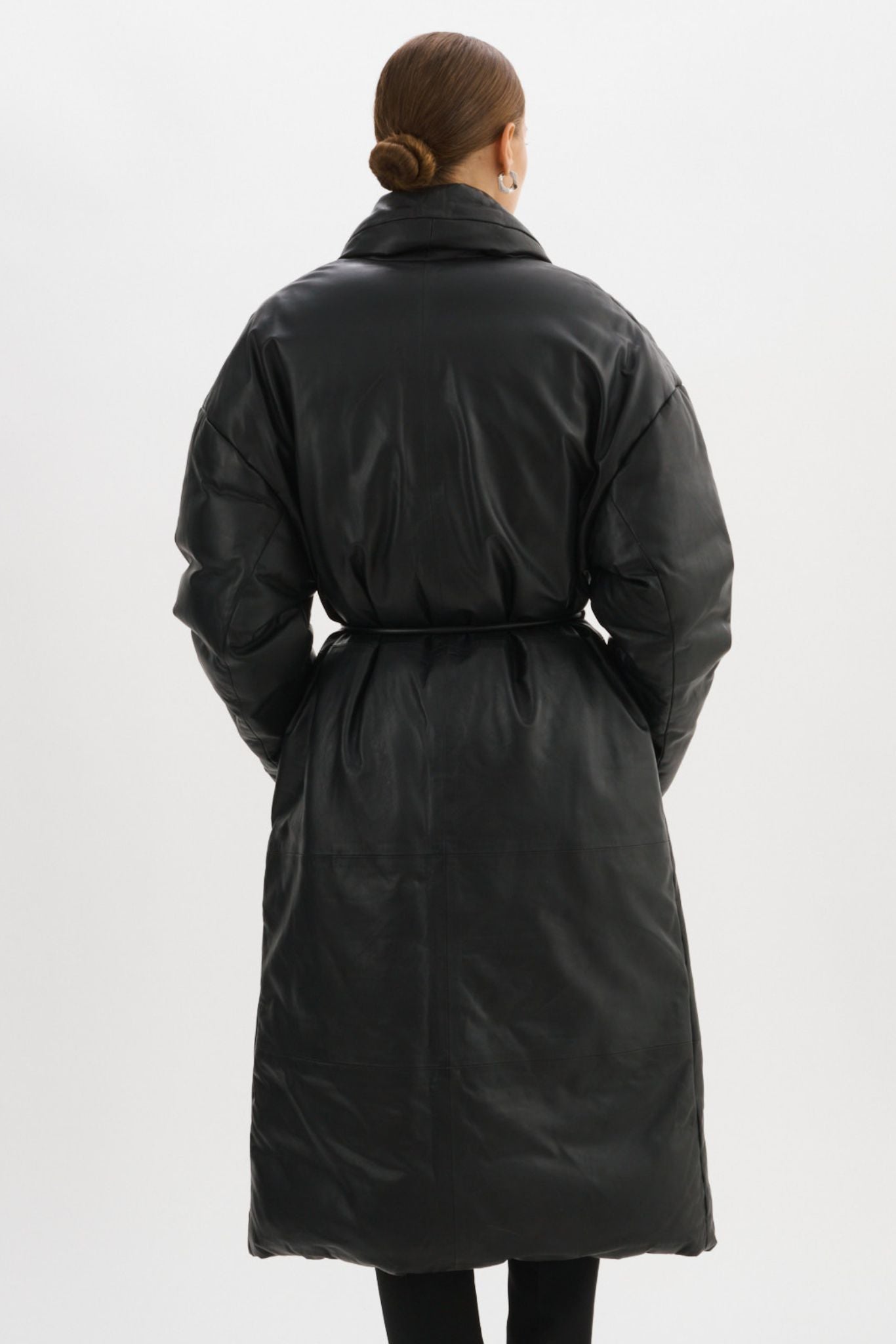 CATALINA | Oversized Leather Blanket Coat – LAMARQUE